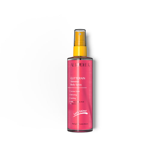 GLITTERAIN – Pink Shimmer Body Spray (Coconut) — 150 ml
